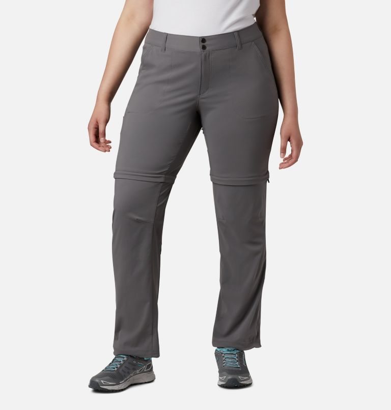 Women\'s Columbia Saturday Trail II Convertible Pants Grey | Plus Size CA-DL136